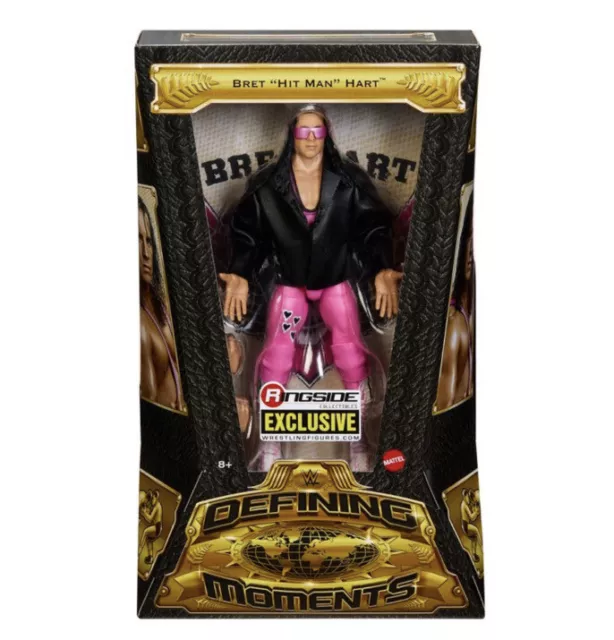 Bret Hart WWE Defining Moments Ringside Exclusive 6" Wrestling Figure 2023 New