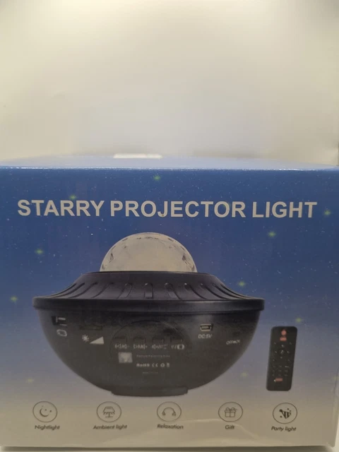 USB Galaxy Starry Night Projector Lamp – Music Sync, Color Changing, Bedroom Baby Room Gift