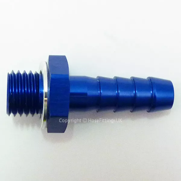 M12x1.25 METRIC to 9mm 10mm BARB PUSH HOSE TAIL Straight Oil Fuel Pump Adapter