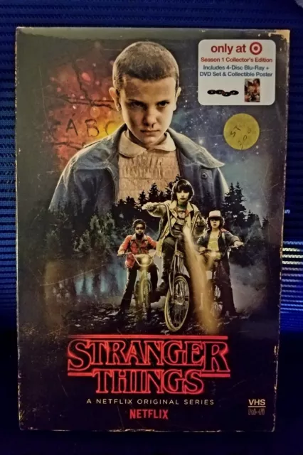 Stranger Things Season 1 Blu-ray & DVD TARGET EXCLUSIVE VHS PACKING + POSTER