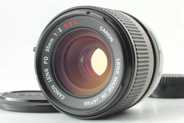 [TOP MINT / " O " Lens ] Canon FD 35mm F/2 S.S.C. SSC Wide Angle From JAPAN