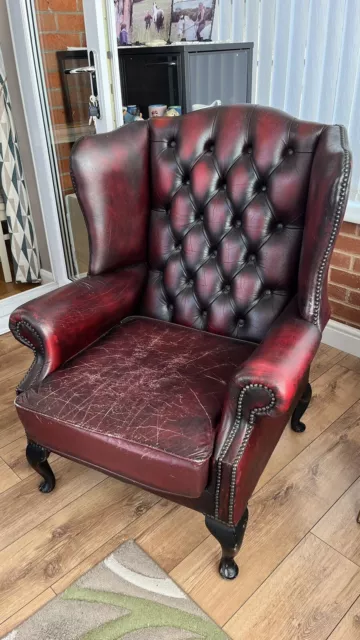 Chesterfield chair leather