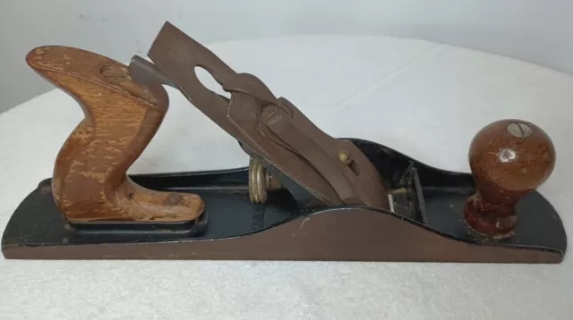 Vintage Fulton #8? Hand Fore Plane 13.5" Inch Long Made U.S.A. Nice Condition