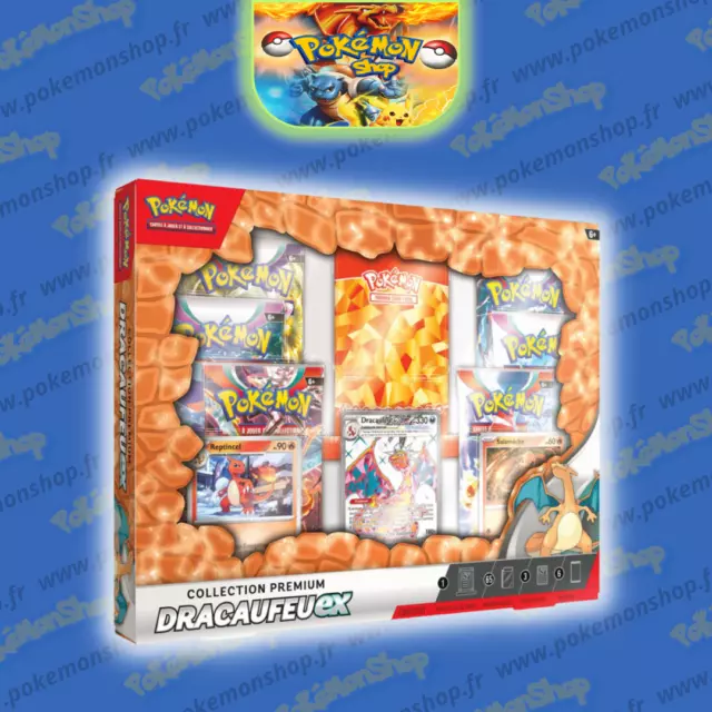 Pokémon Coffret Collection Premium Dracaufeu Ex EV03 Flammes Obsidiennes