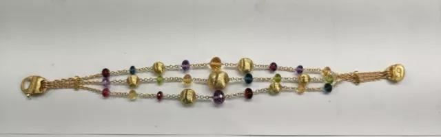 Marco Bicego Acapulco 18K Yellow Gold 3 Strand Bracelet Marco Bicego Acapulco 18K Yellow Gold 3 Strand Bracelet