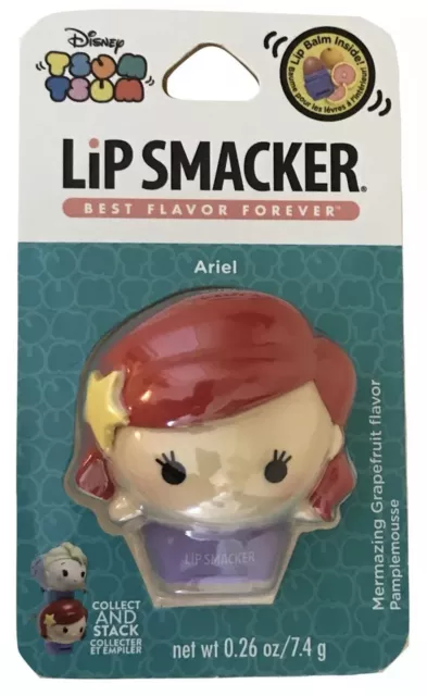 DISNEY Ariel Tsum Tsum Lip Smacker Collectible Mesmerizing Grapefruit New