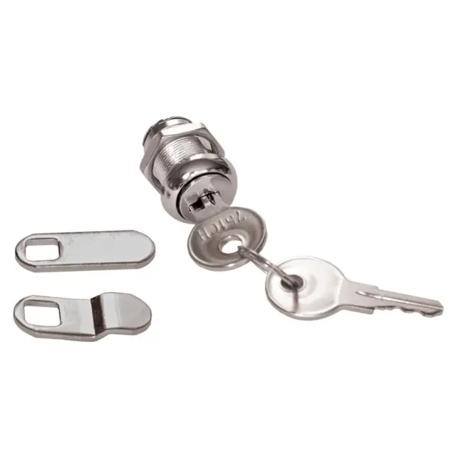 RV Designer Baggage Door Standard Key Combo Cam Lock Keyed Lock 1 1/8"