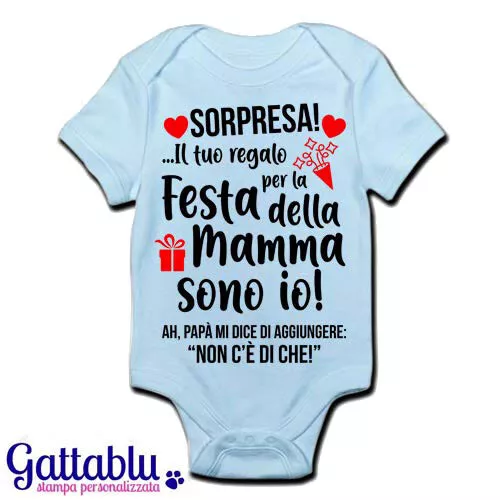 Body bimbo neonata bebè Sorpresa! Il tuo regalo per la festa della mamma sono io