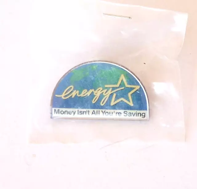 Old Energy Star Label Logo Promo Souvenir Metal Lapel Pin Hat Badge Brooch