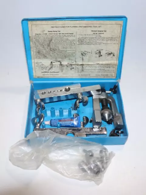 Used Imperial Eastman Tubing Tube Tool Kit w/Box 121-FA Cutter Flaring Bender
