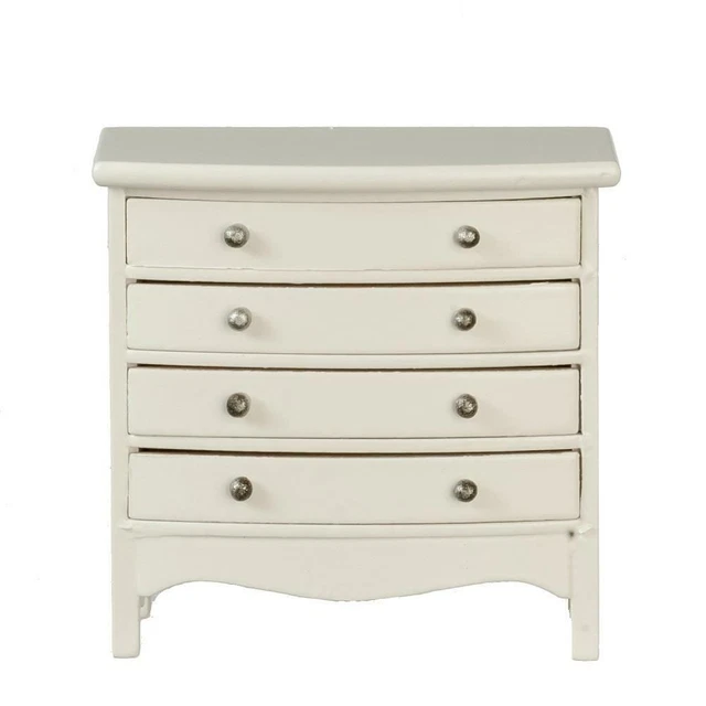 Décoration Miniature Chambre Commode Miniature 1/12 Odoria - Bois Blanc Décoration Miniature Chambre Commode Miniature 1/12 Odoria - Bois Blanc