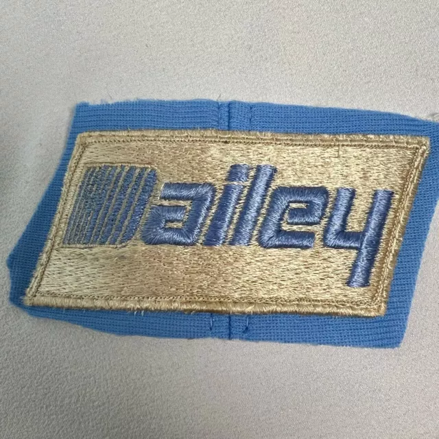 VTG PATCH Dailey Oil Gas Drilling Cut Off Trucker Hat Rectangle Blue Silver