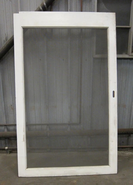 Vintage Old Wood Wooden Mid Century Storm Screen Door