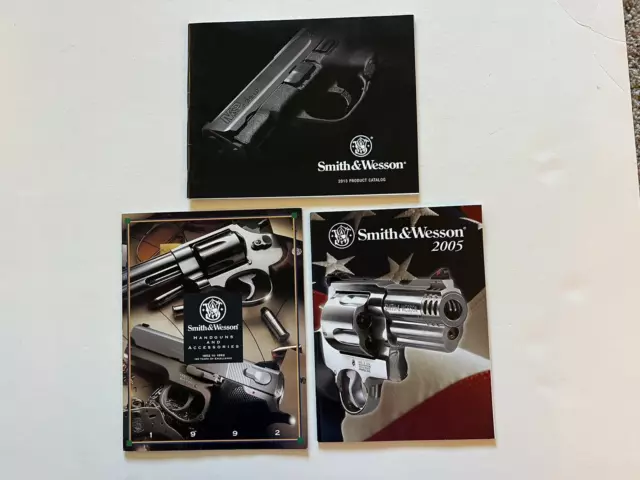 3 Smith & Wesson Catalogs  1992-2005-2013