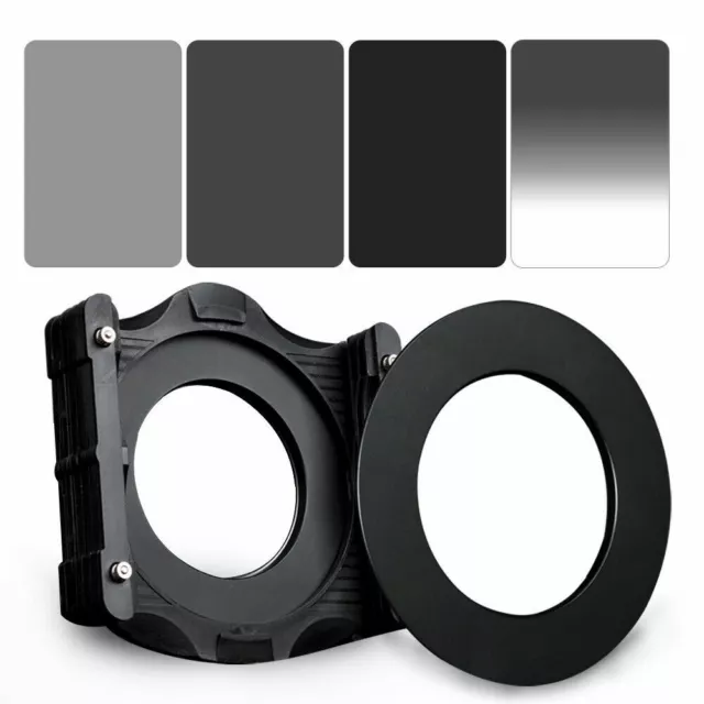 ZOMEI 4X6in.ND2 ND4 ND8&GND16 Filter Kit+Holder+86mm Adapter Ring For  Cokin Z