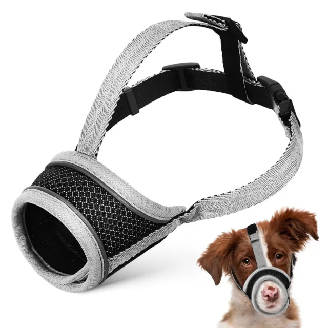 DOG MUZZLES TO Prevent Biting Medium Sized Dogs Pet Face Mask £5.88 ...