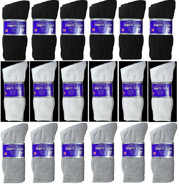 Set 6 Paia Calze SANITARIE Uomo Lunghe Cotone Filo di Scozia Calzini