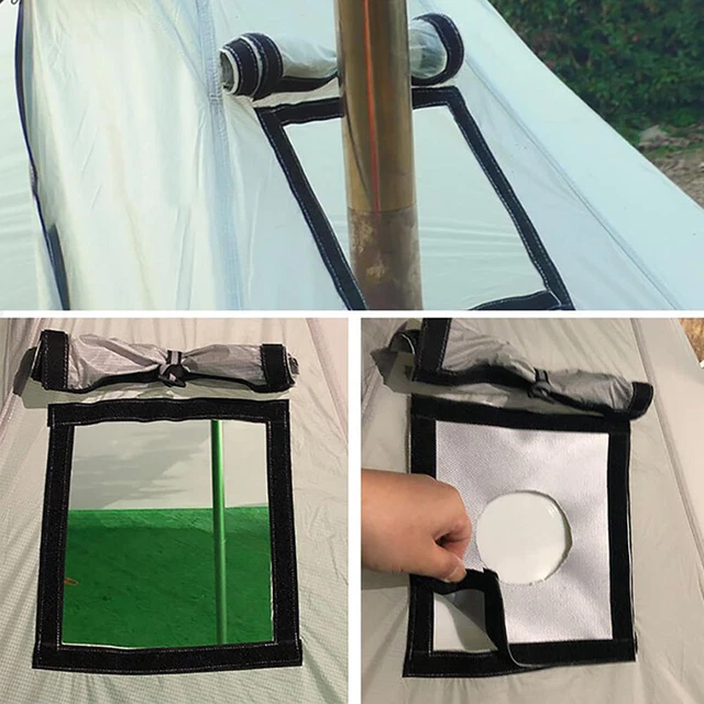 HOT TENT STOVE Jack Firewood Stove Chimney Furnace Pipe Antiscald