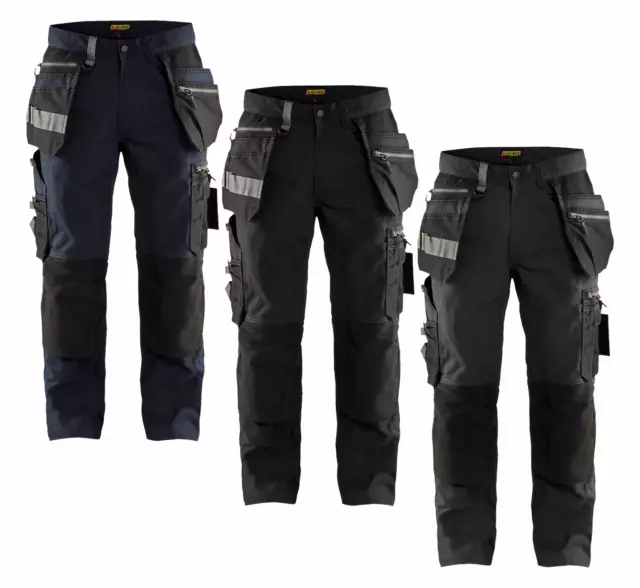 BLAKLADER 1590 WORK Trousers Stretch Craftsman Workwear Pants With  Multipockets EUR 8180  PicClick FR