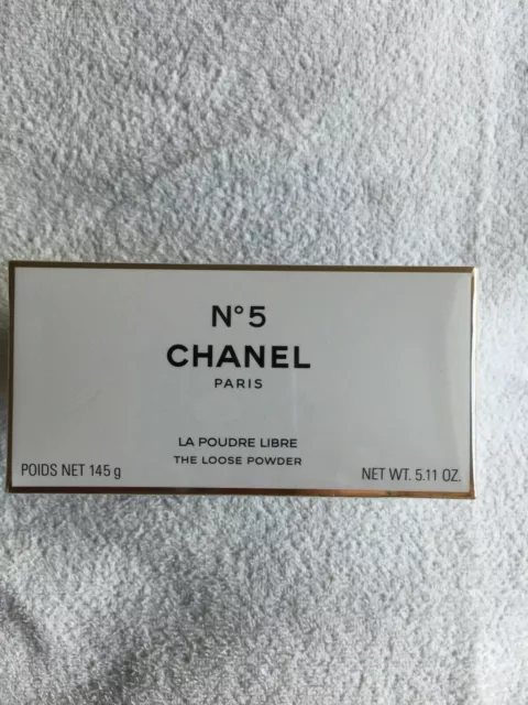 Rare CHANEL No 5 Poudre Libre -After Bath loose Powder 145g/5.11oz NIB Sealed