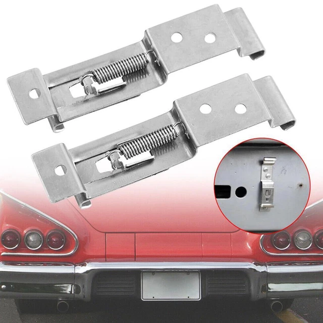 LICENSE PLATE HOLDER Clip Car License Plate Bracket Rectangular Spring