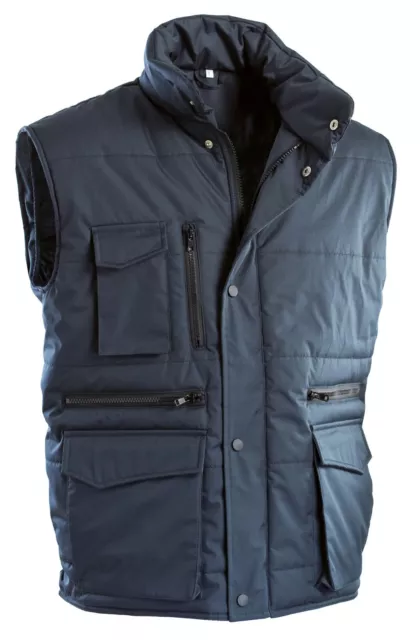 Smanicato giubbotto piumino uomo gilet giacca da lavoro invernale multitasche
