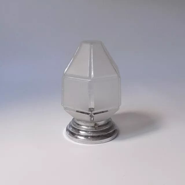 plafonnier lampe boule ancienne en verre art deco 1930 bauhaus années 30 40
