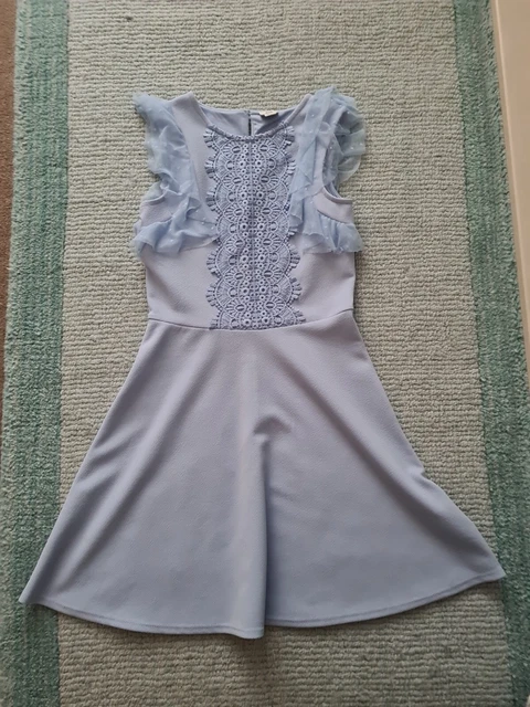 River Island Girls Blue Dress 11/12 years