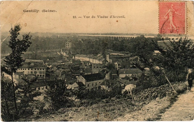 CPA AK Gentilly Vue du Viaduc d'Arcueil FRANCE (1283049)