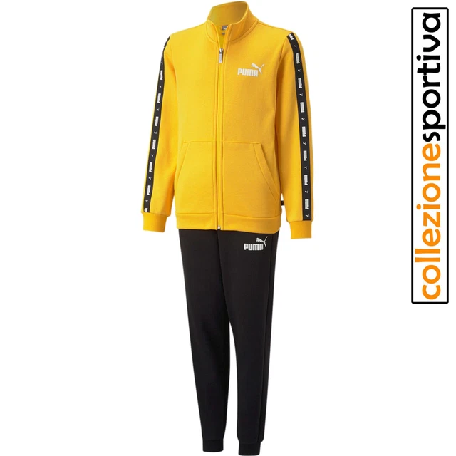 TUTA BAMBINO/BAMBINA PUMA TAPE SWEAT SUIT FLEECE - 670114-39 - col.giallo/nero