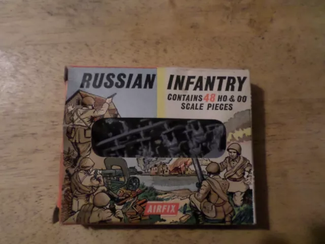 Vintage Airfix WW2 Russian Infantry ( Window box)