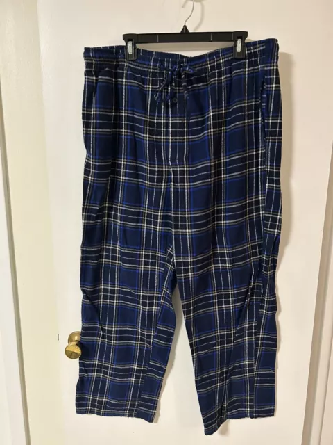 STAFFORD MEN’S FLANNEL PAJAMAS PANTS, Plaid, Size XL