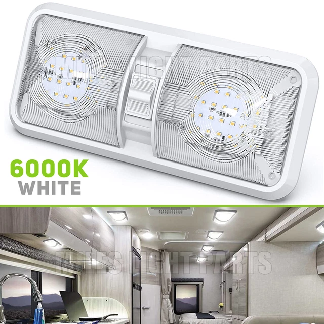 K luce interna per furgone 12V 60 LED Lampada da soffto a LED per auto Van Truck Auto Roulotte Rimorchio Bus RV Room Cargo Lighting (20 moduli)  34