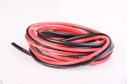 14 Gauge Silicone Wire 10 feet - 14 AWG - Flexible Silicone Wire #M1048 QL k1