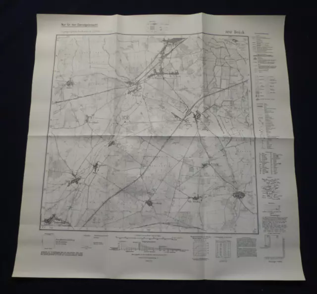 Landkarte Meßtischblatt 3842 Brück, Trebitz, Linthe, Nichel, Dahnsdorf, 1945