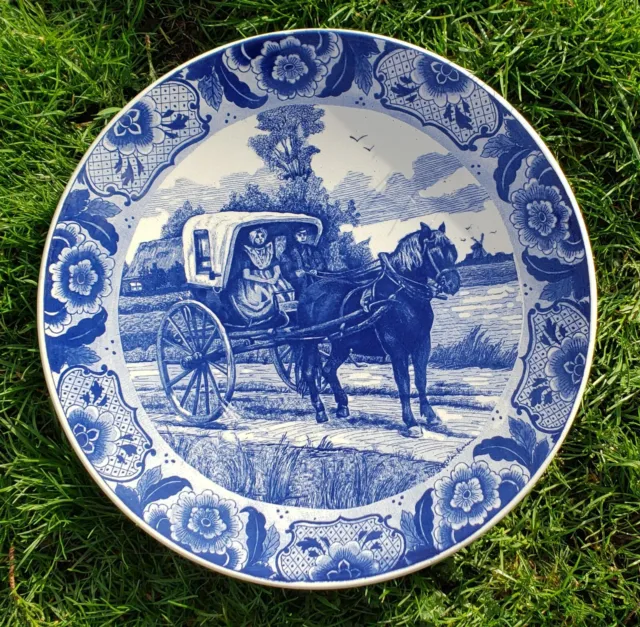 Delft Cape DUTCH Style Blue White Charger Plate