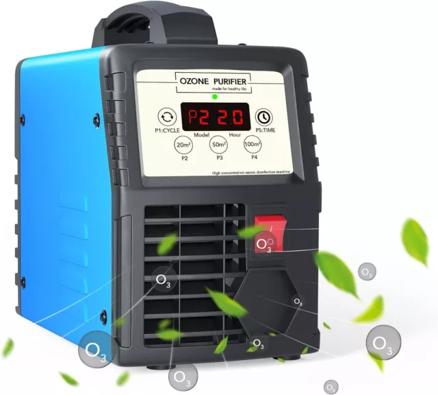 Generador de Ozono 10000 mg/h Profesional con Temporizador para Hogar,Oficina