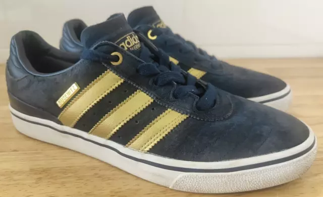 Adidas Busenitz VLUC Skate Shoes Blue/Gold  10 Years Size US 9 UK 8.5 EU 42 2/3