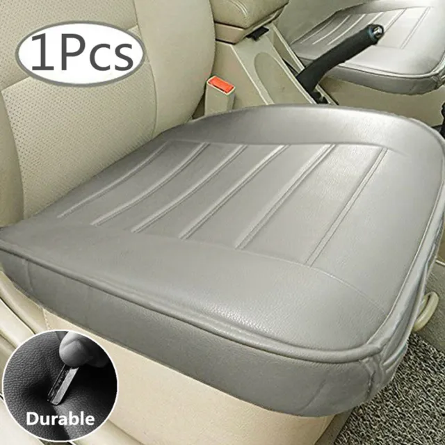 Universal Gray PU Leather Car Front Seat Cover Protector Cushion For Seasons