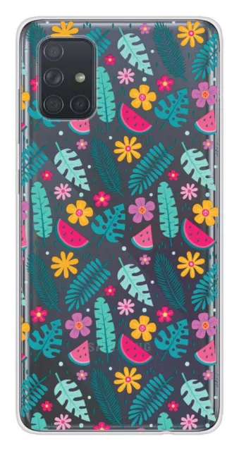 Printed silicone case compatible with Samsung Galaxy M31s Watermelons