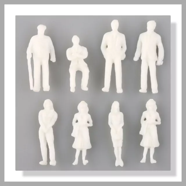 Un-Painted Mixed Figures (20 or 50pcs) in OO Gauge for your Model Railway 2