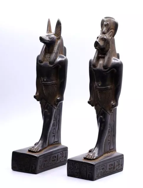 Egyptian Statue Anubis And Sekhmet Antiques Egypt Handmade Stone