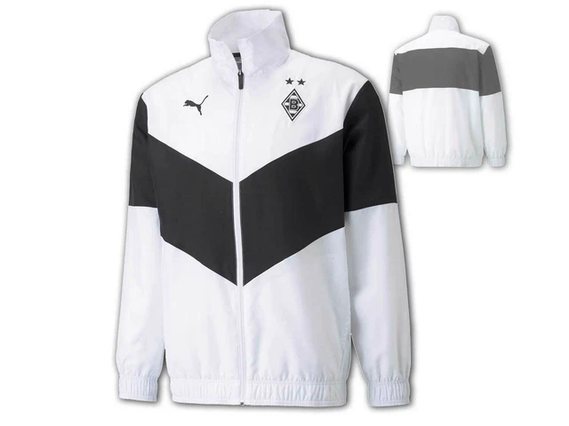 Puma Borussia Mönchengladbach Jacke weiß BMG Prematch Jacket Gladbach S - 3XL