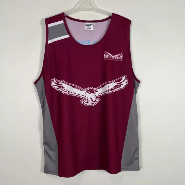 North Beach Sea Eagles NRLWA Rugby League Training Gym Singlet Tank Men's XL