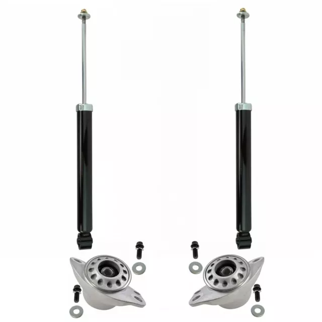 TRQ Rear Sock Absorbers with Shock Mount Bushing Kit for VW Golf Jetta Beetle