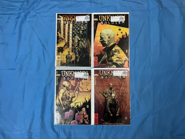 Unknown Soldier Complete Lot #1-4 DC COMICS VERTIGO COMICS (1997) Garth Ennis