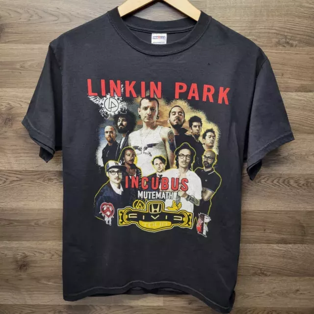 Vintage Linkin Park Incubus Civic Tour Shirt 2012 Band T Shirt NICE