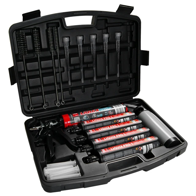Assortimento per carichi pesanti chimici TOX set malta composita pistola manicotto 24 pezzi