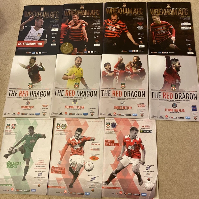 WREXHAM FC PROGRAMMES 20142017 £3.99 PicClick UK