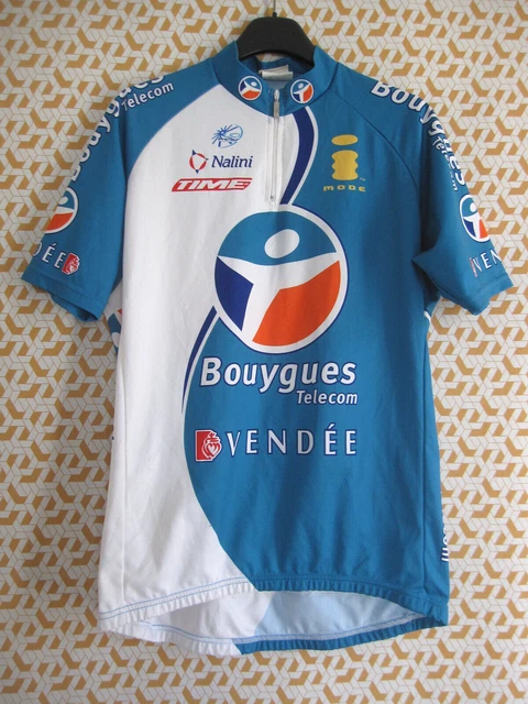 Maillot Cycliste Bouygues Telecom 2006 - Franck Bouyer - NALINI Taille 2 - Manches Longues
